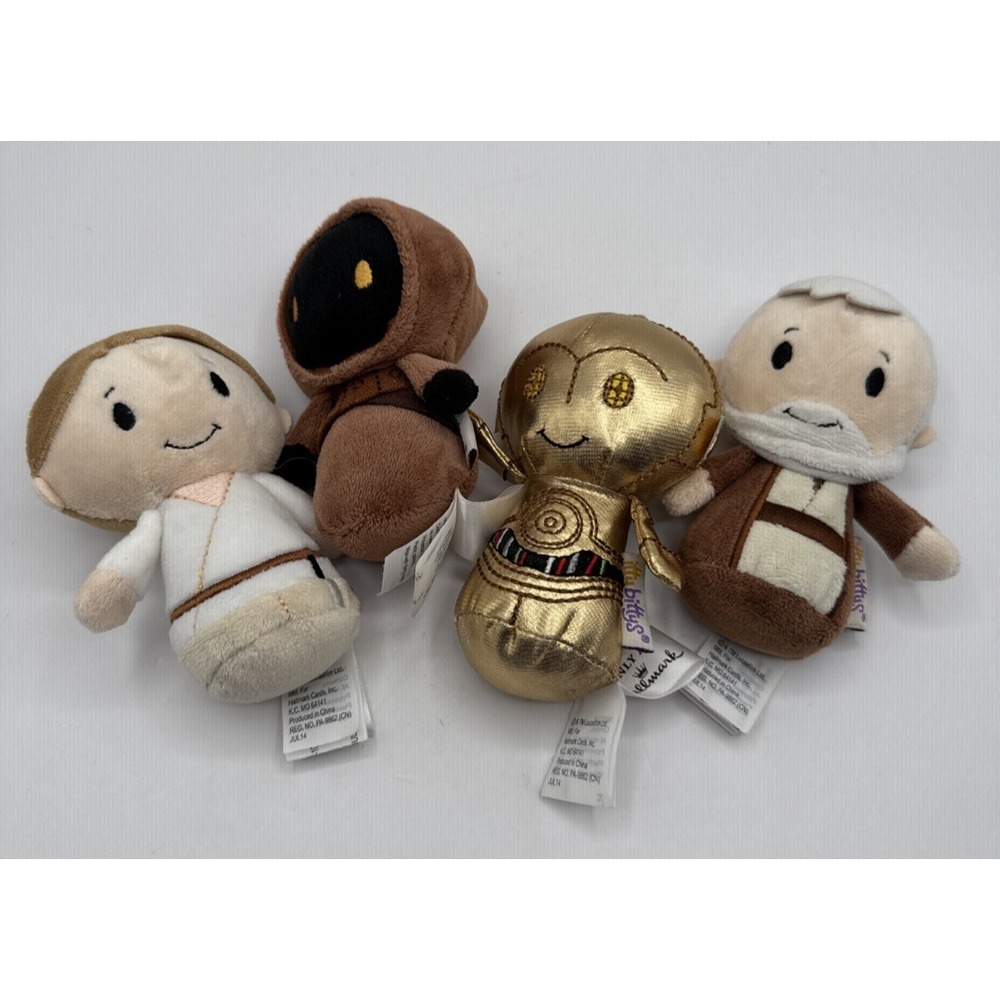 Hallmark Itty Bittys Star Wars Collector Set Skywalker C3PO Obi-Wan Kenobi Jawa